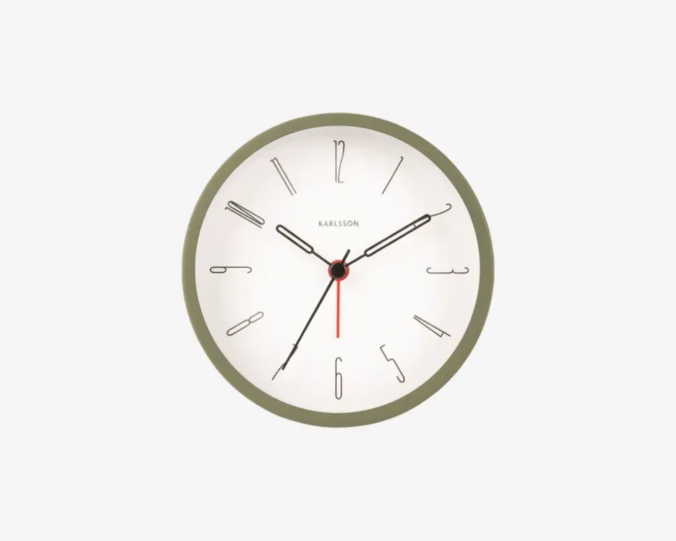 Alarm ur Belle Numbers Mos Grøn