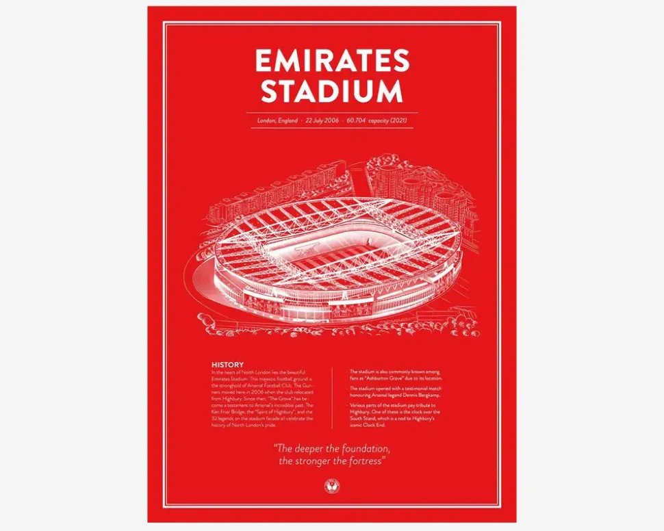 Arsenal - Emirates Stadium 50x70 cm