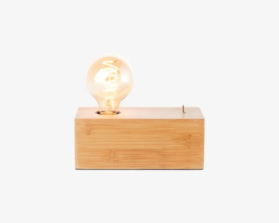 Bordlampe Armena Bambus H.8 cm
