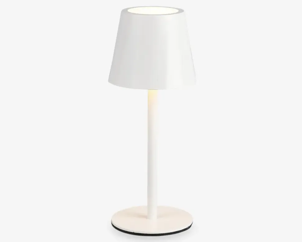 Bordlampe Diaz mat hvid H.21 cm