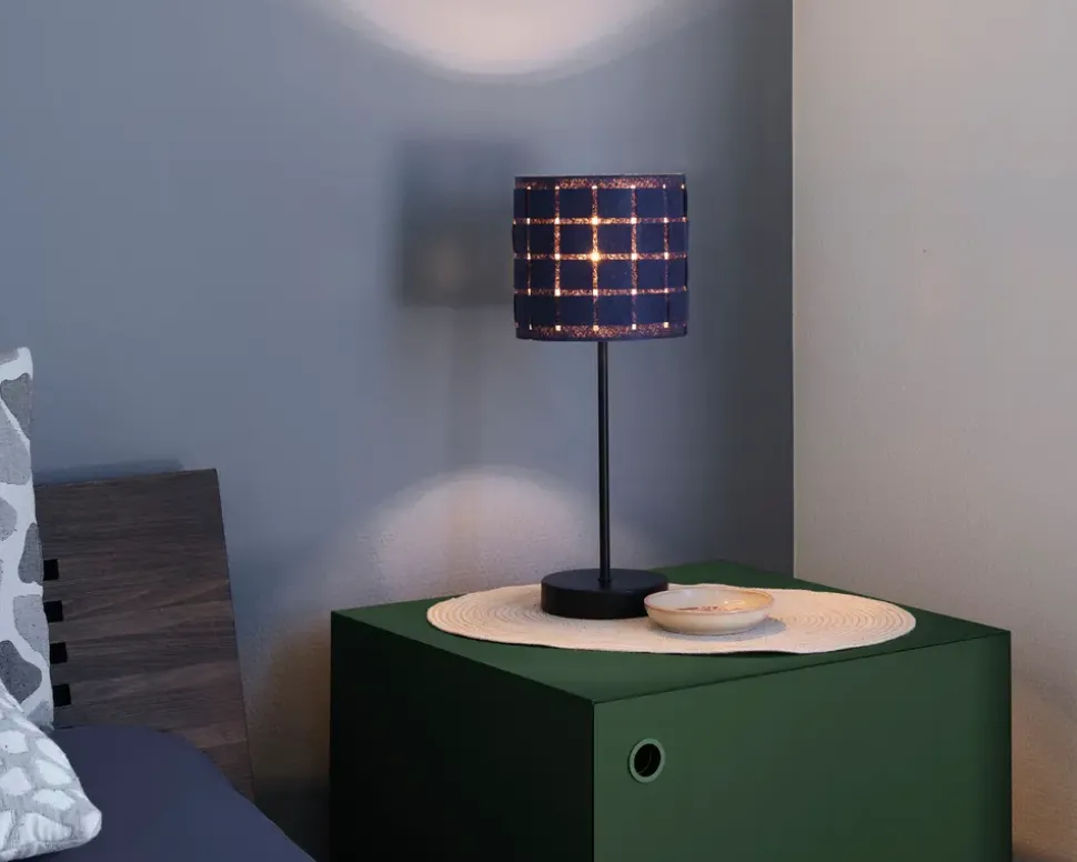 Bordlampe filt vævet grå H.40,5 cm