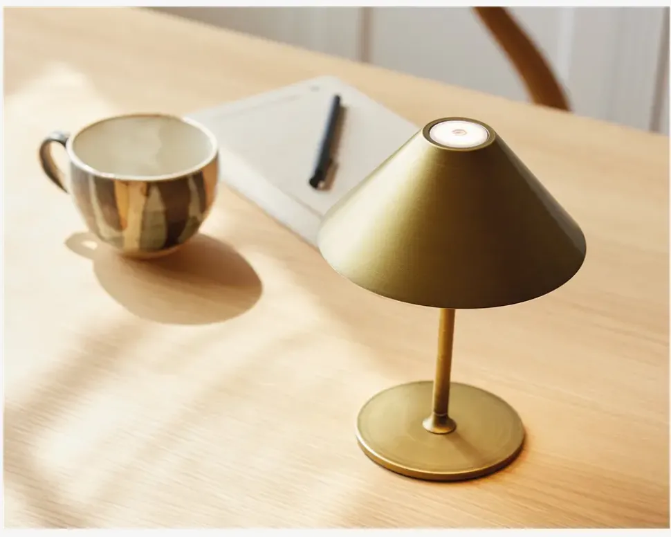 Bordlampe Hygge antik messing H. 25 cm