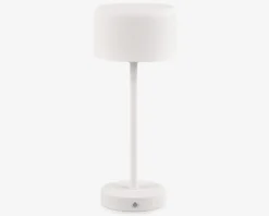 Bordlampe Jeff mat hvid H.30 cm