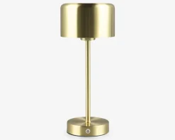 Bordlampe Jeff mat messing H.30 cm