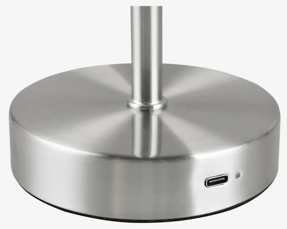 Bordlampe Jeff nikkel H.30 cm