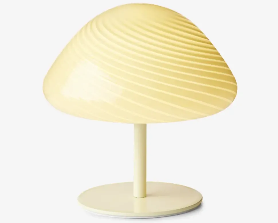 Bordlampe Mini Mus creme H.17 cm
