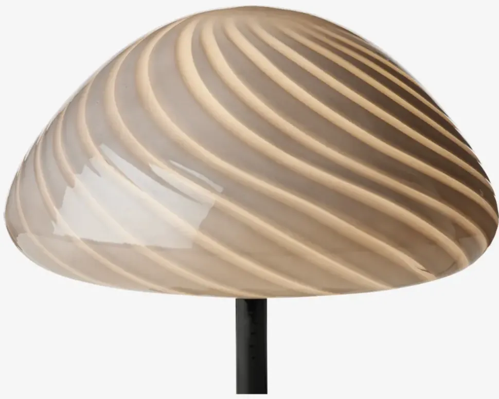 Bordlampe Mini Mus grå H.17 cm