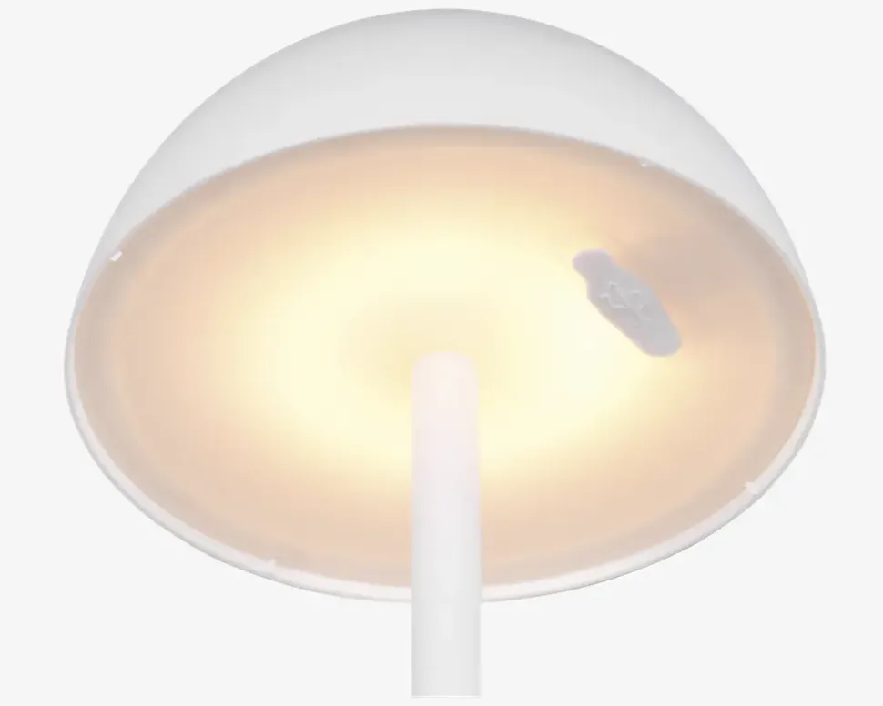 Bordlampe Ricardo mat hvid H.30 cm