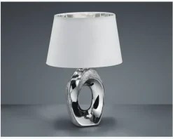Bordlampe Taba Sølv H.33 cm