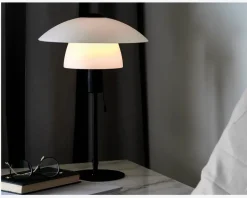 Bordlampe Verona Opal Hvid