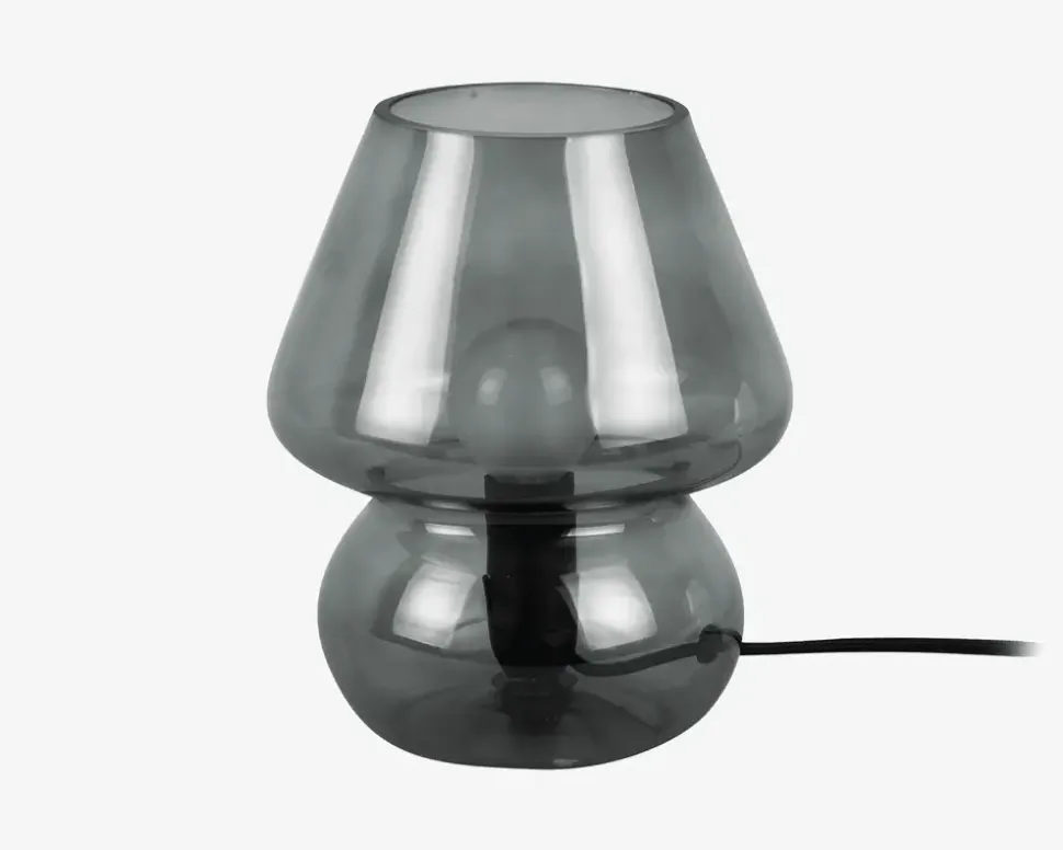 Bordlampe Vintage Grå H.18 cm