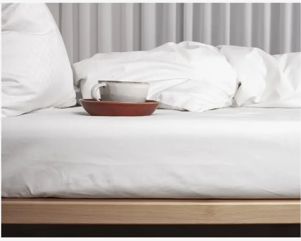 Boxlagen Percale Hvid 90x200 cm