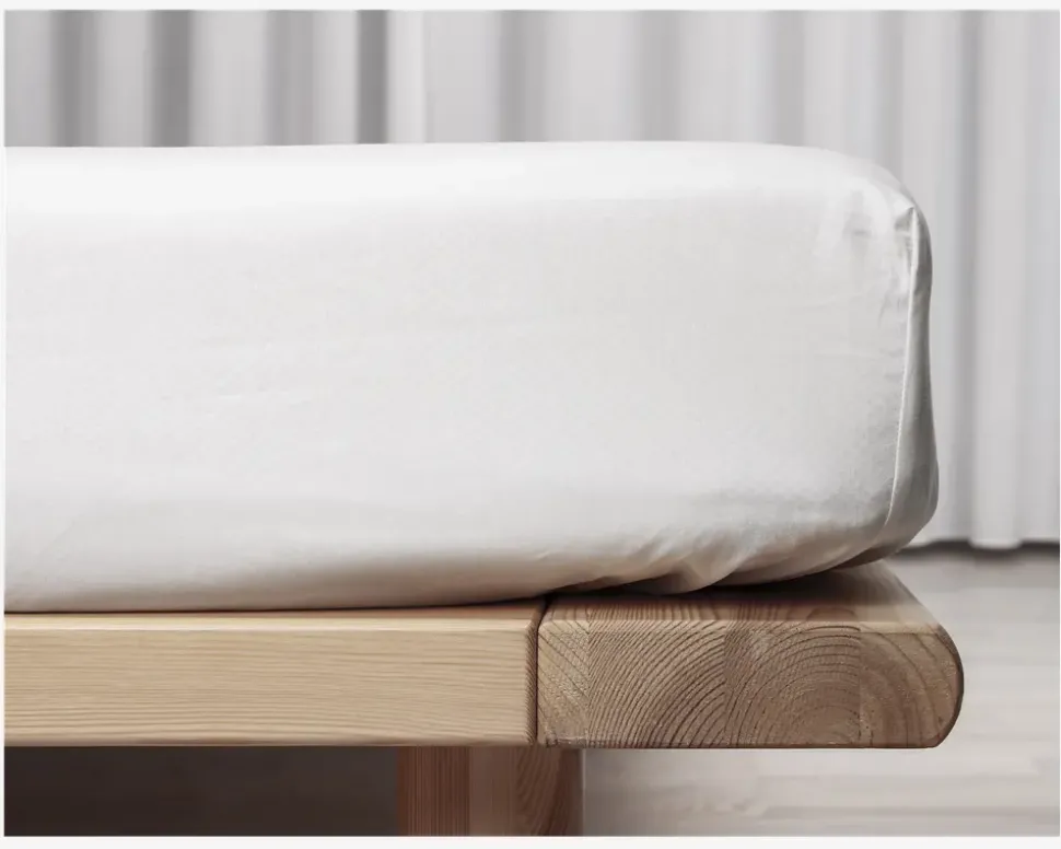Boxlagen Percale Hvid 140x200 cm