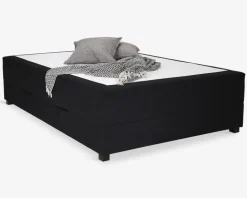Boxmadras med magasin 140 x 200 cm sort