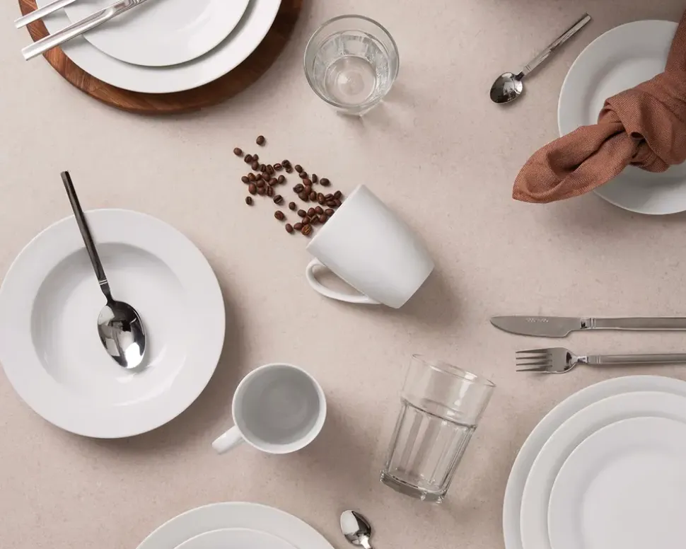 Café krus hvid 30 cl 4 stk.