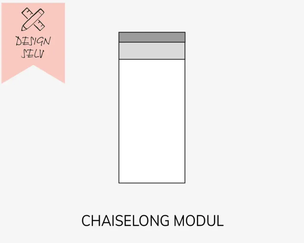 Choise Living Chaiselong Modul Stofgr. 1
