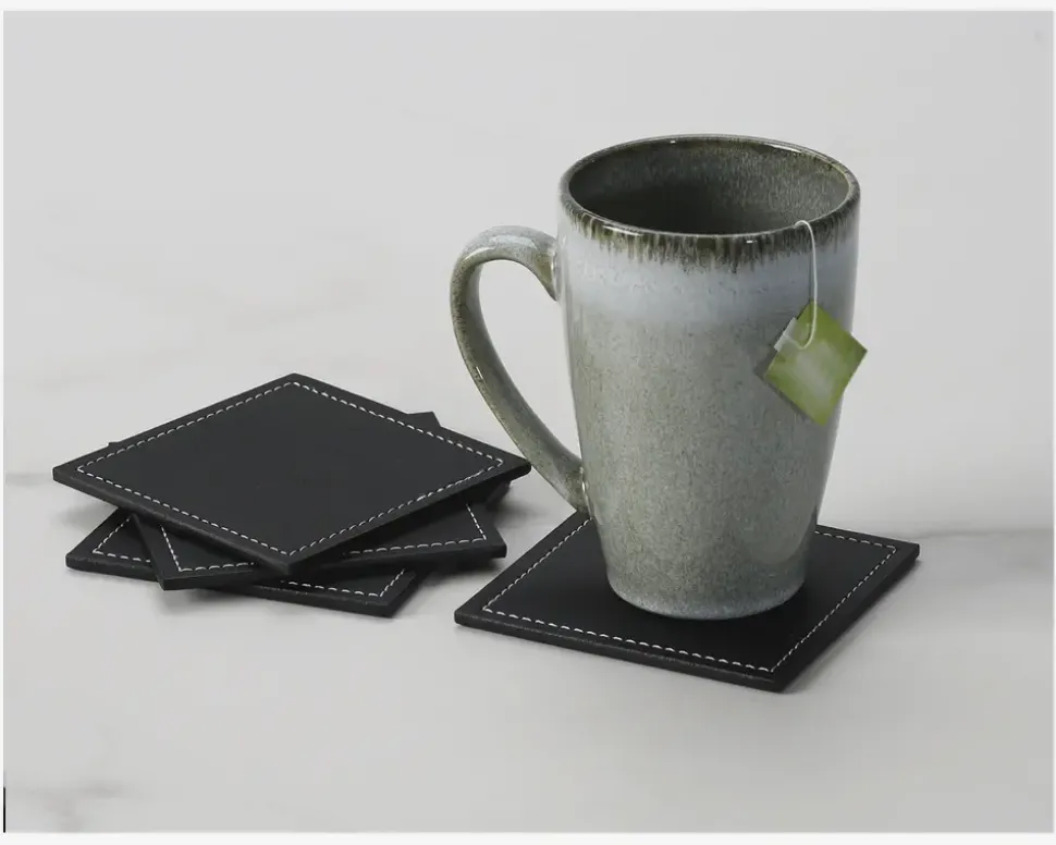 Coaster Sort PU 4 Stk. 10x10 cm