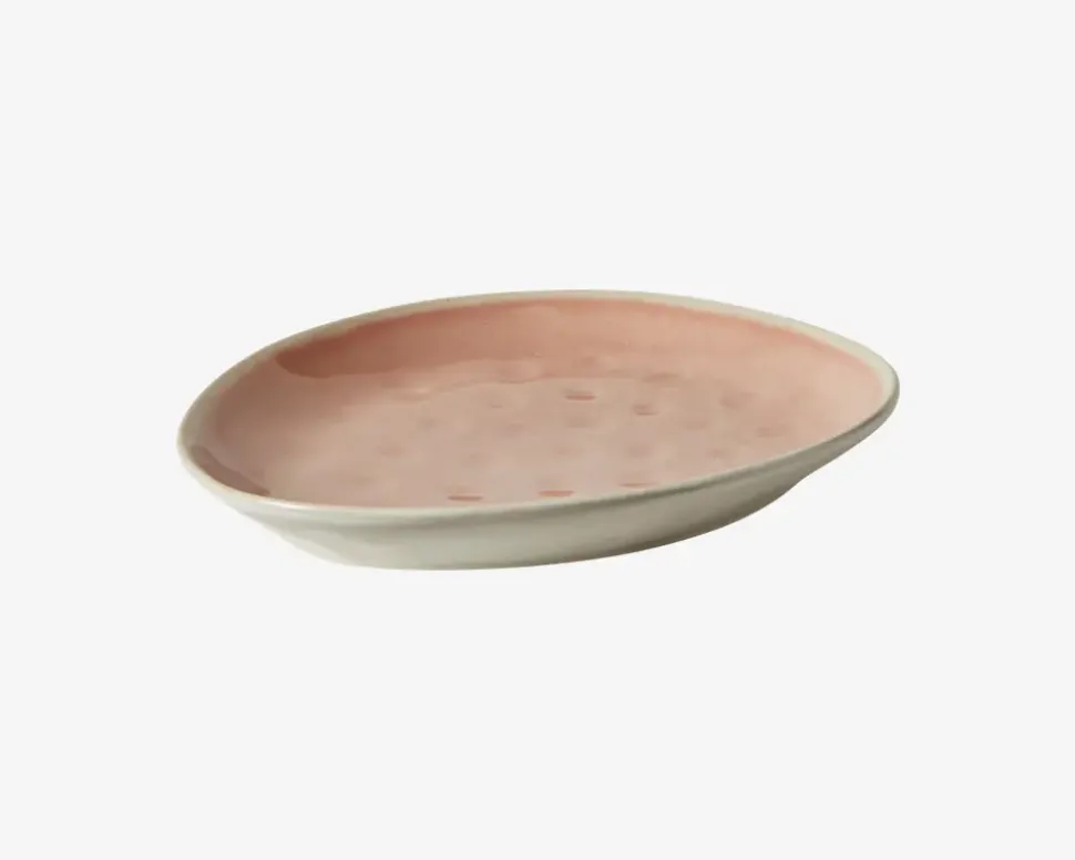 Dessert Tallerken Oval Rosa