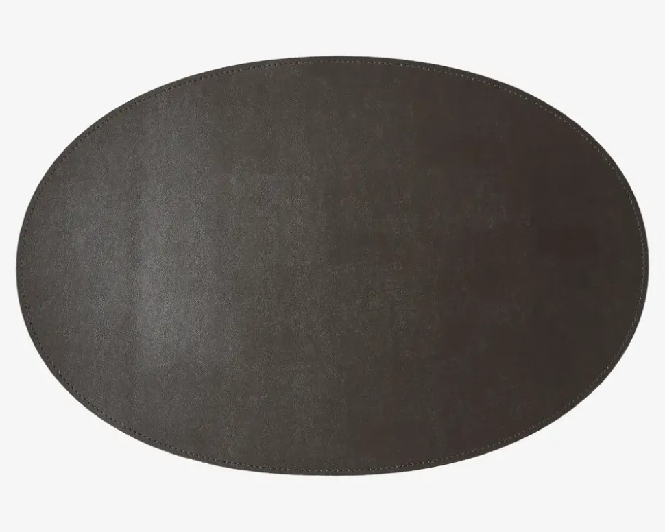 Dækkeserviet Oval Mørk Brun 30x45 cm