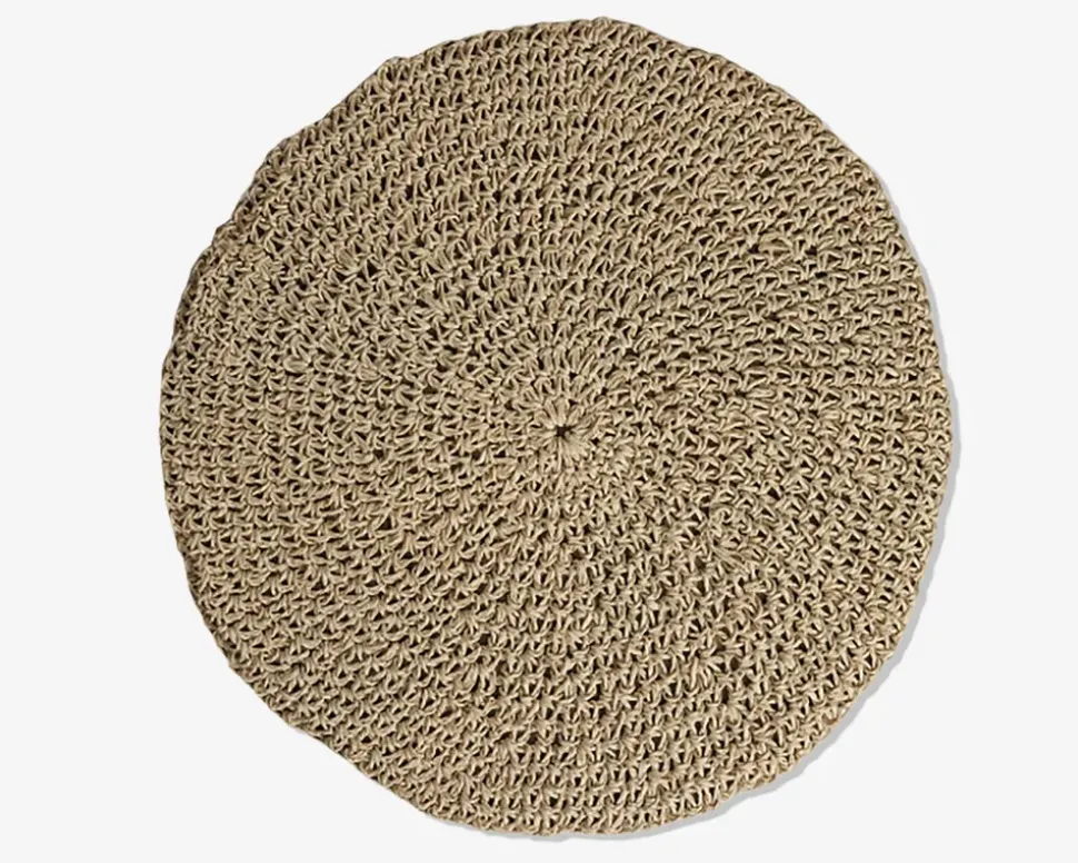 Dækkeserviet papir natur Ø.42 cm