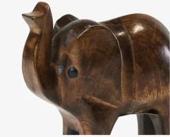 Elefant Træ 17x7x17 cm