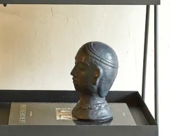 Figur hoved keramik H.21 cm