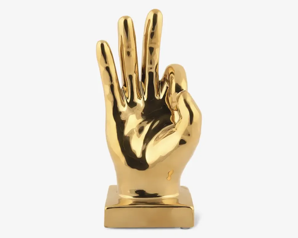 Figur perfekt guldfarvet H.21 cm