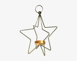 Fyrfadsstage Stjerne H.19cm