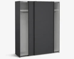 Garderobeskab Case grå B. 179 x H. 221 cm