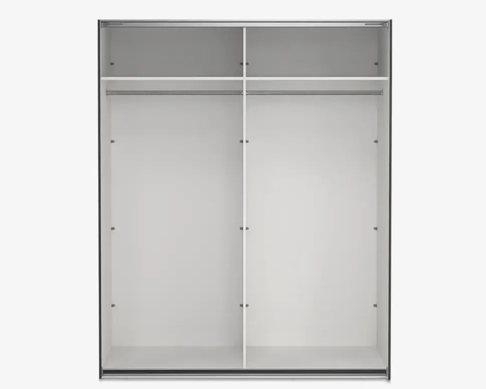 Garderobeskab Case grå B. 179 x H. 221 cm