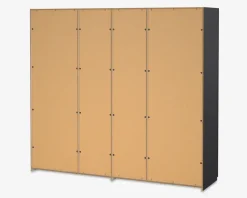 Garderobeskab Case grå B. 244 x H. 221 cm