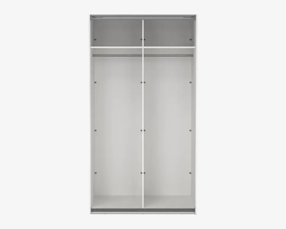 Garderobeskab Case hvid B. 119 x H. 221 cm
