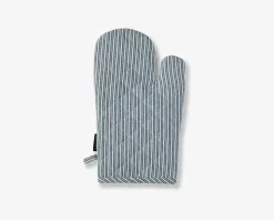 Grillhandske blå/hvid 19x31 cm