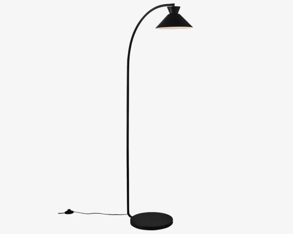 Gulvlampe Dial H.150 cm Sort