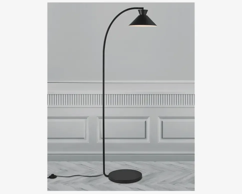 Gulvlampe Dial H.150 cm Sort
