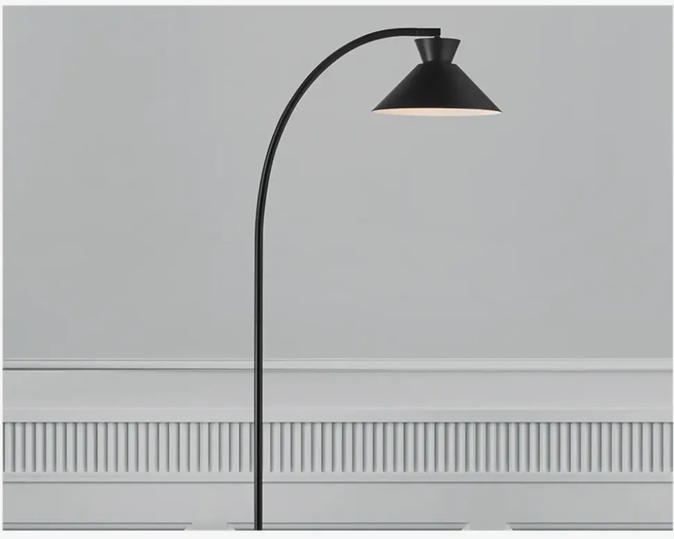 Gulvlampe Dial H.150 cm Sort