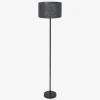 Gulvlampe filt vævet grå H.156 cm