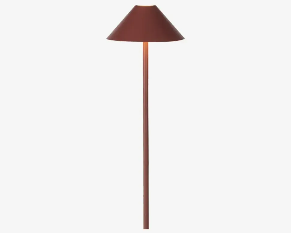 Gulvlampe Hygge rødbrun H. 134 cm