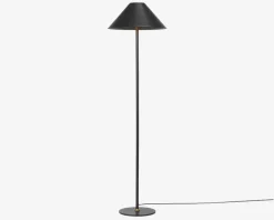 Gulvlampe Hygge sort H. 140 cm