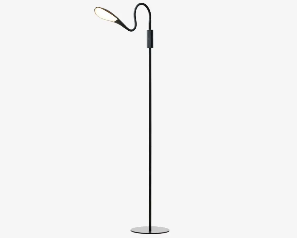 Gulvlampe Mamba med lysdæmper H.150 cm