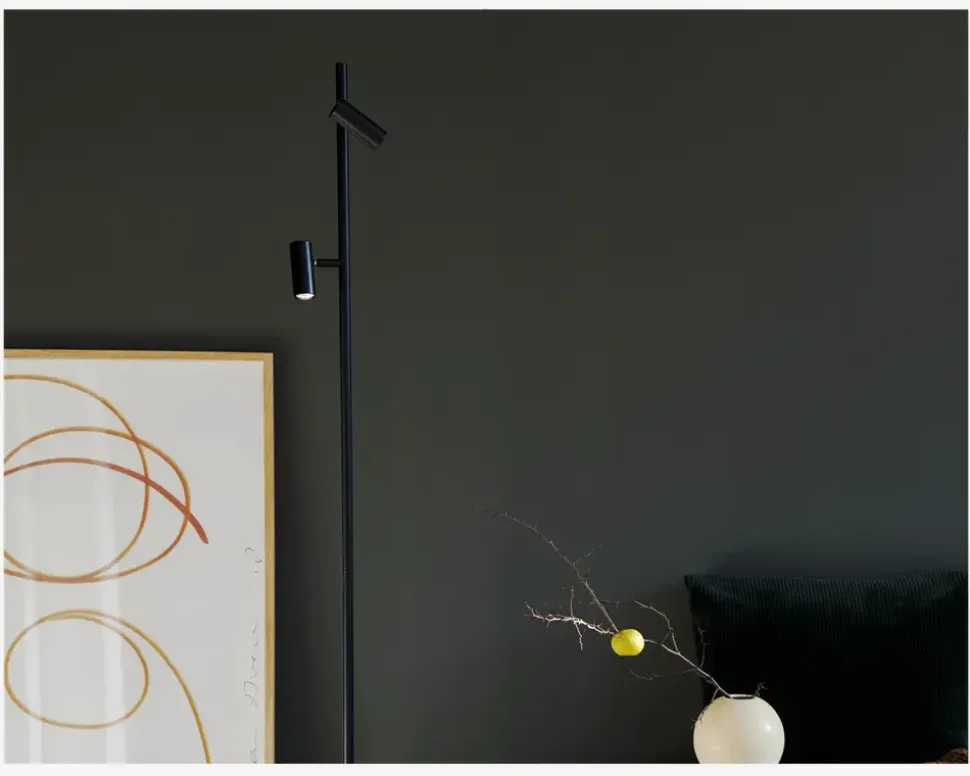 Gulvlampe Omari Sort H.141 cm
