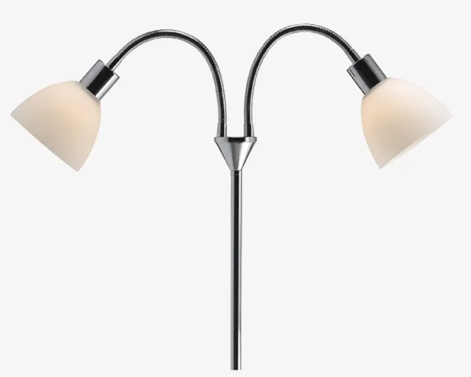 Gulvlampe Ray dobbelt H.155 cm