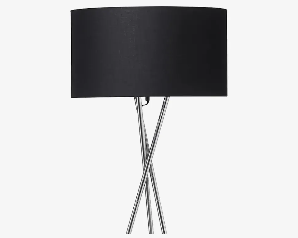 Gulvlampe Uptown Krom/Sort H.157 cm