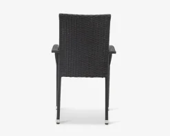 Havestol sort polyrattan