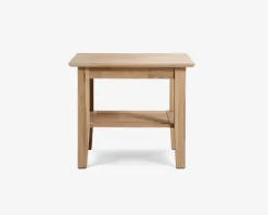 Hjørnebord massiv eg 60x60 cm