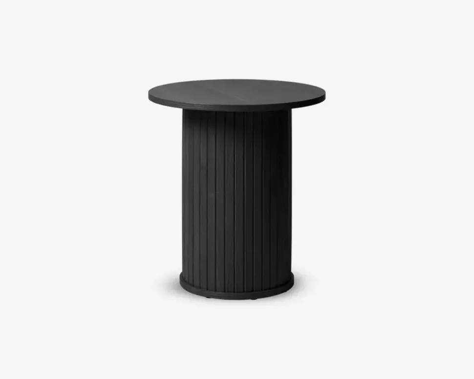 Hjørnebord Nola Sort Eg Ø-50 cm