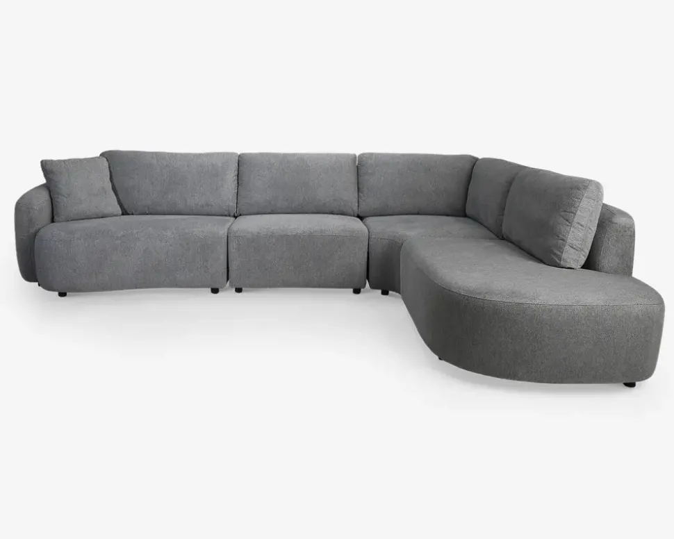 Hjørnesofa m/Open End Højre Grå