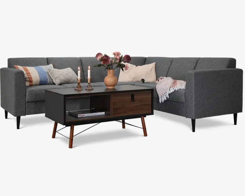 Hjørnesofa Rhodes Grå