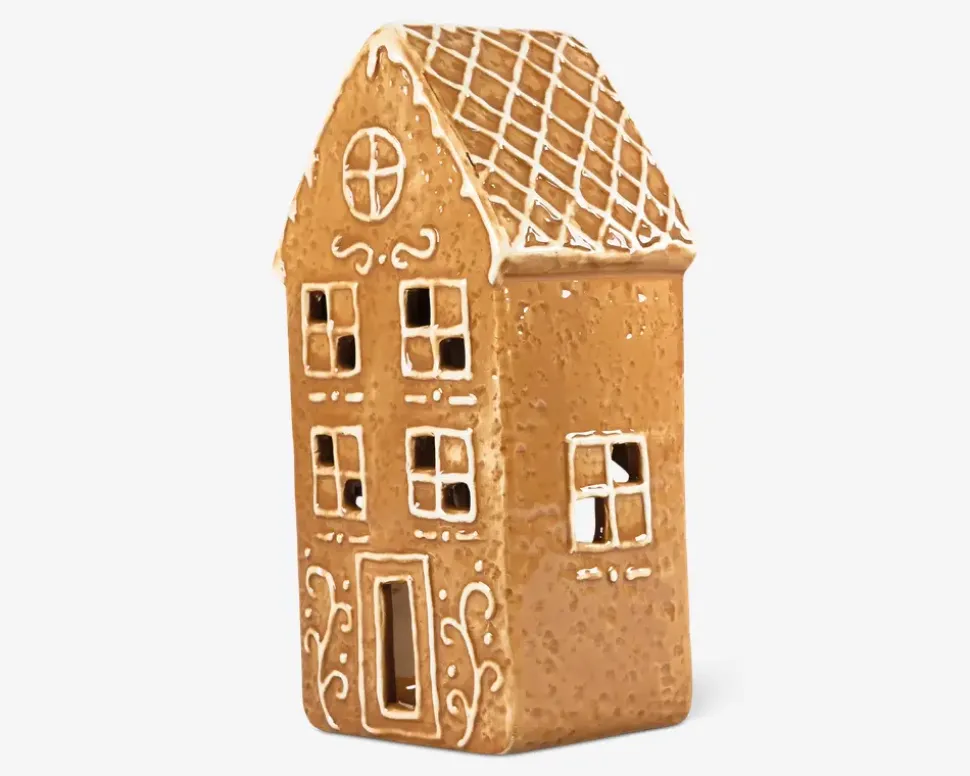 Honningkagehus til lys H.16,5 cm