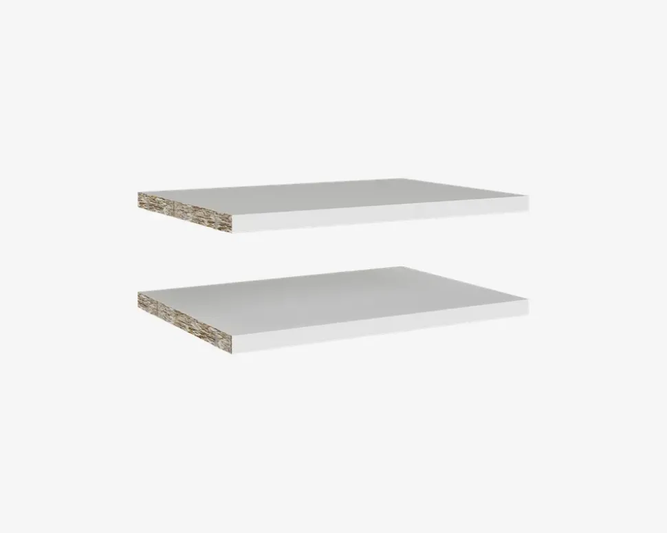 Hylder 2 stk. Basic Hvid